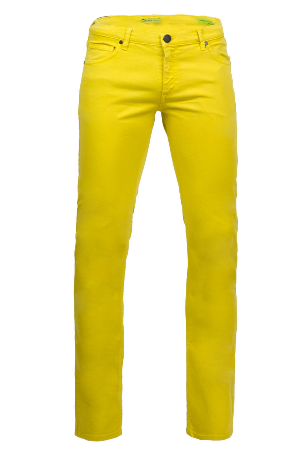 yellow versace pants