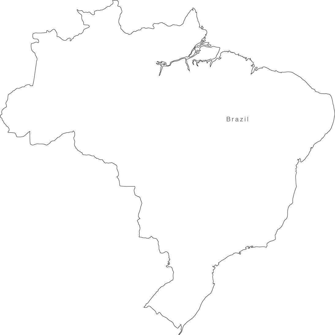 Digital Brazil Map for Adobe Illustrator and PowerPoint/KeyNote