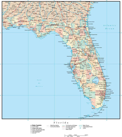 Counties In Florida Map