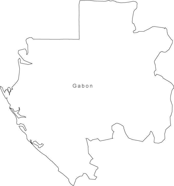 Digital Gabon Map For Adobe Illustrator And Powerpointkeynote