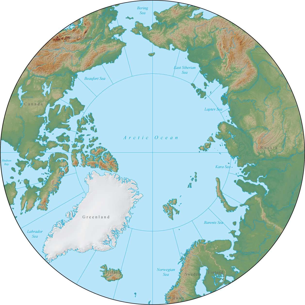 North Pole On World Map