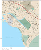 Honolulu Map Adobe Illustrator vector format HNL-XX-984796