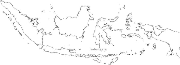 Digital Indonesia  Map for Adobe Illustrator and PowerPoint 