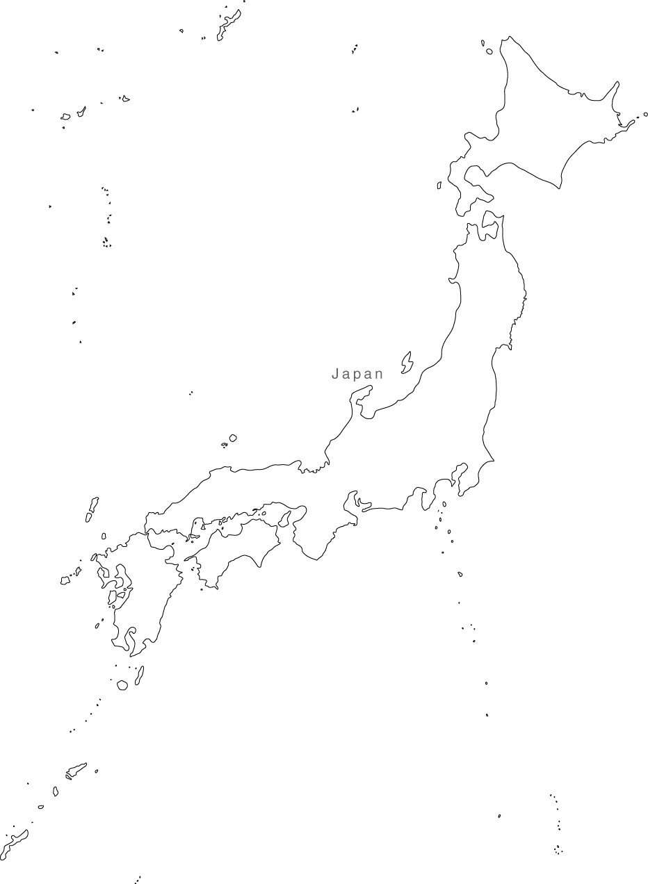 Digital Japan Map For Adobe Illustrator And Powerpoint Keynote