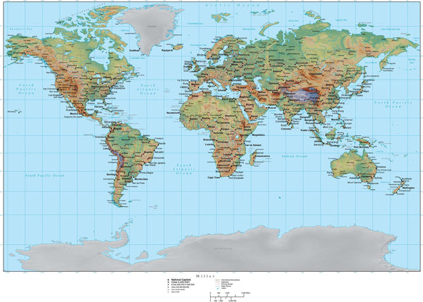 World Map Europe Centered – Topographic Map of Usa with States