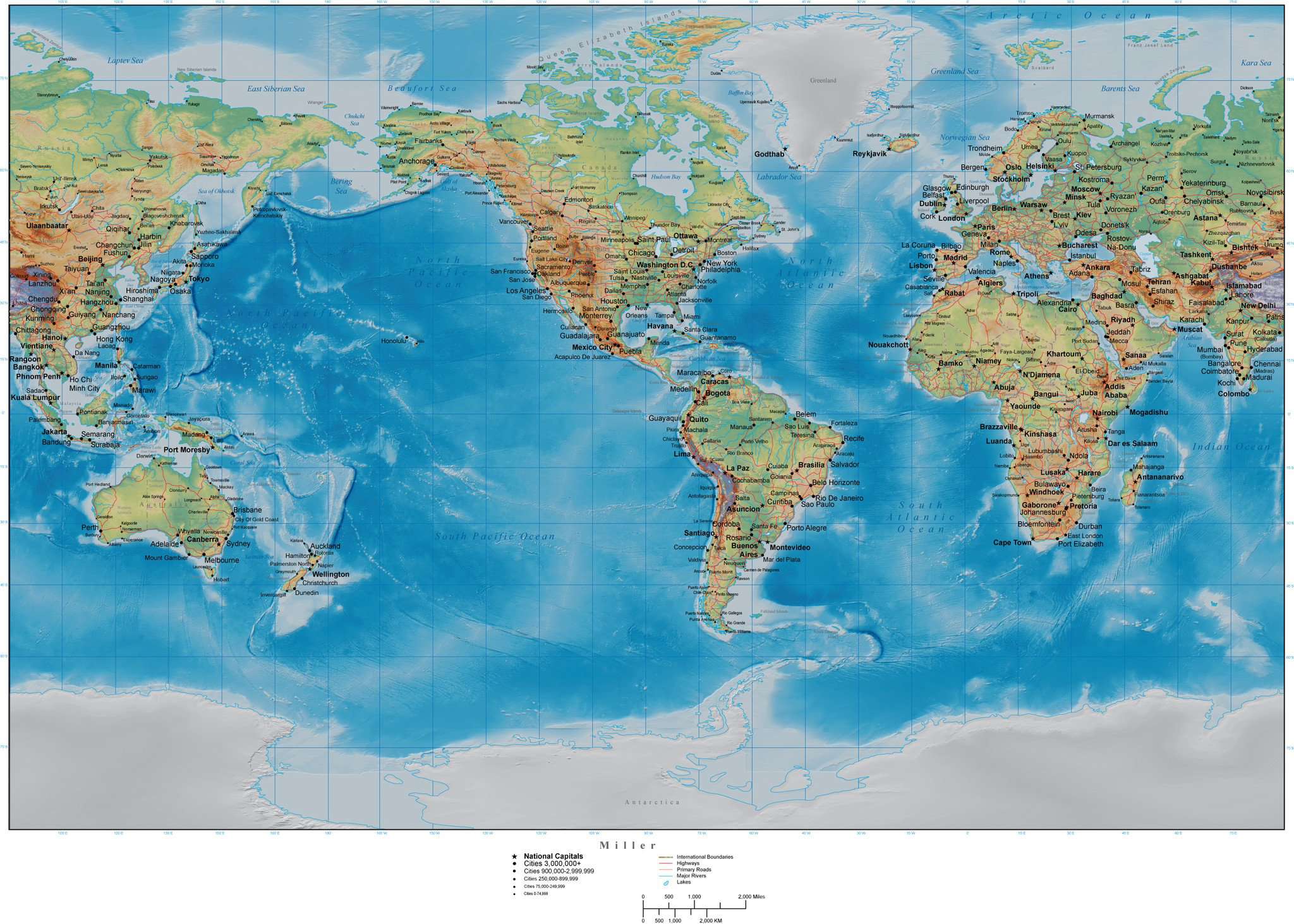 Digital World Map In Illustrator Format With Terrain Photoshop Image 0755