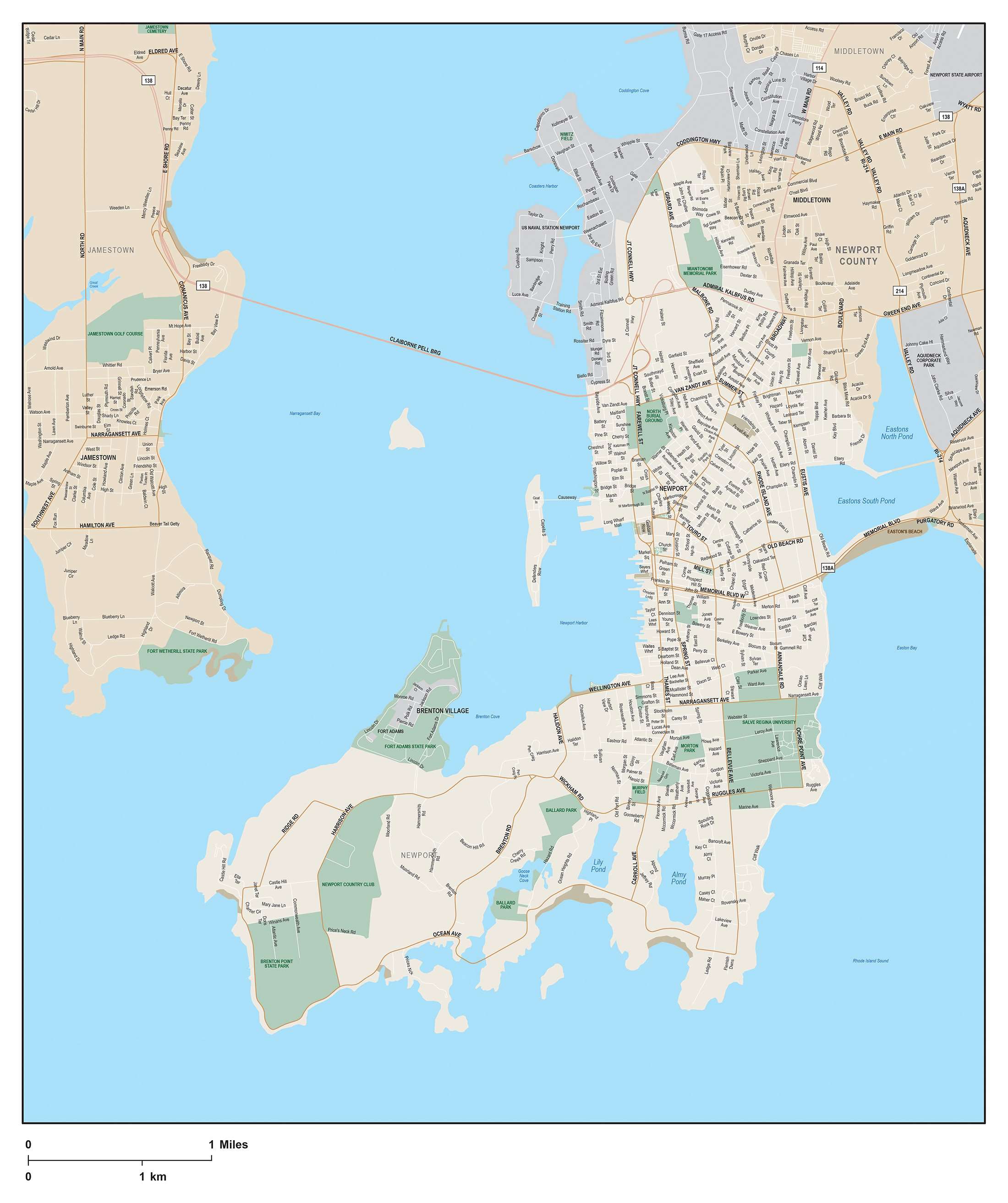 Newport Rhode Island Map – Verjaardag Vrouw 2020