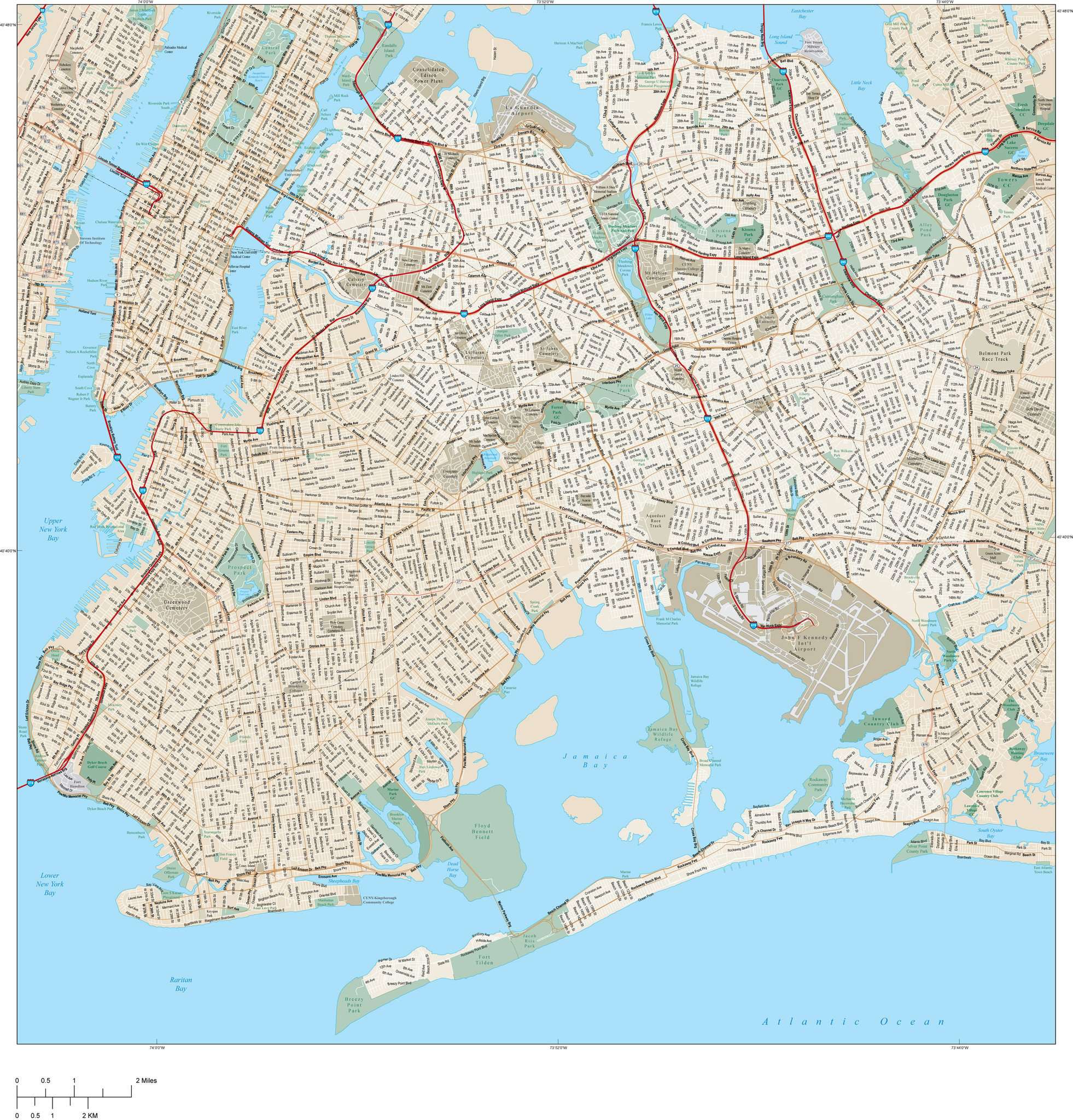 Map Of Queens New York World Map