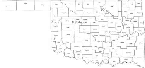 map oklahoma ok digital move mouse enlarge over vector