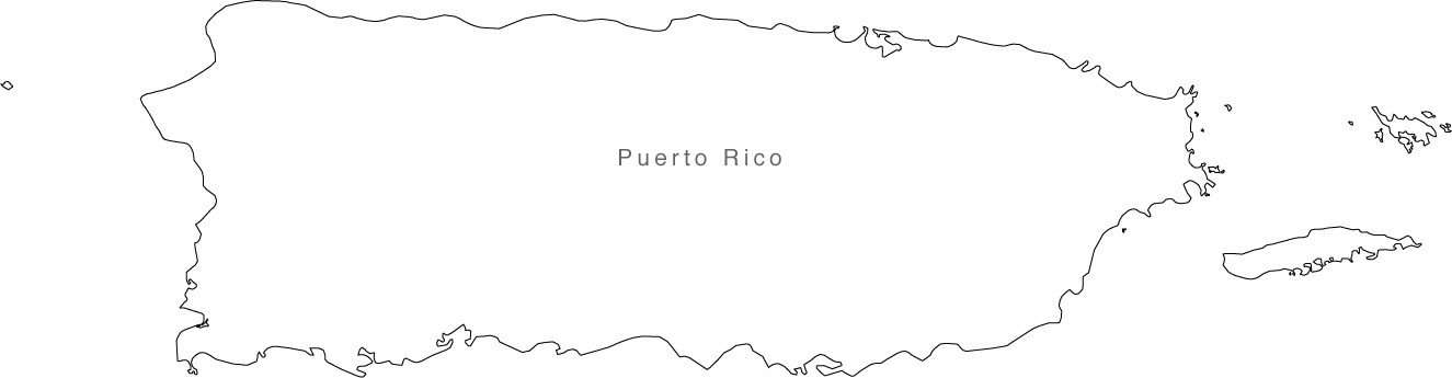 Digital Puerto Rico Map For Adobe Illustrator And Powerpoint Keynote