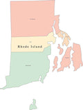 Rhode Island Map with 2022 Congressional Districts