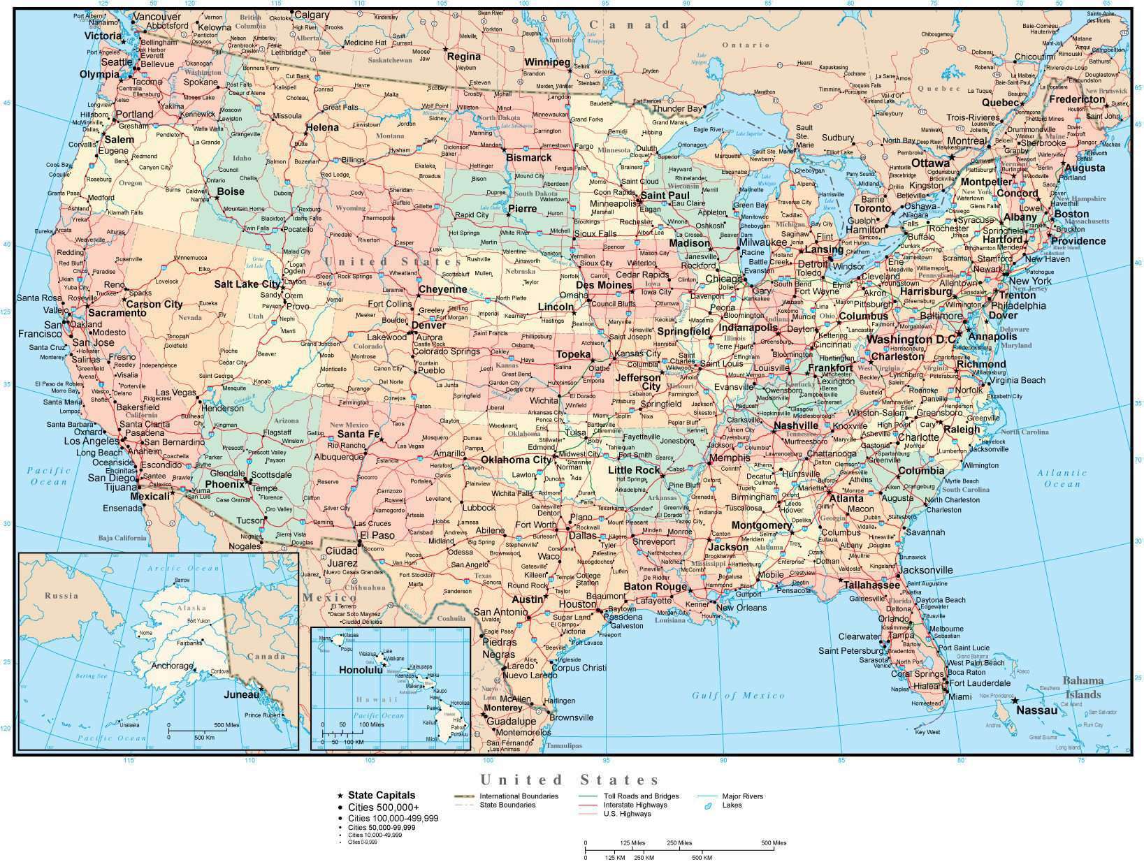 Map Of Major Us Interstate Highways — Descargarcmaptools.com