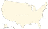 USA Map with State Abbreviations in Adobe Illustrator and PowerPoint ...