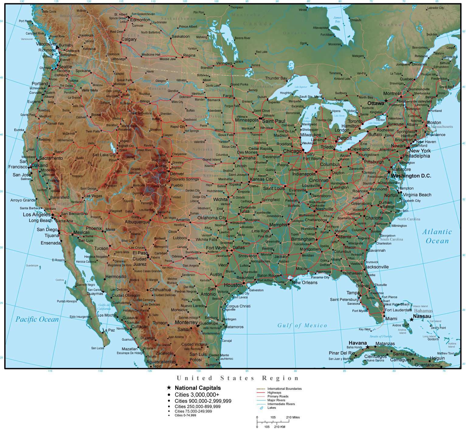 Usa Terrain Map Illustrator Vector Format With Photoshop Terrain 7562