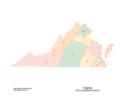 Virginia State District Map
