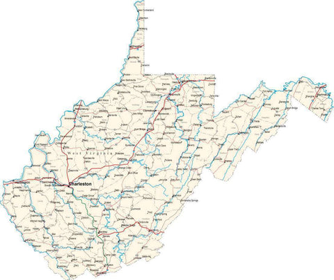 Digital West Virginia Fit-Together Style to fit exactly with adjacent ...