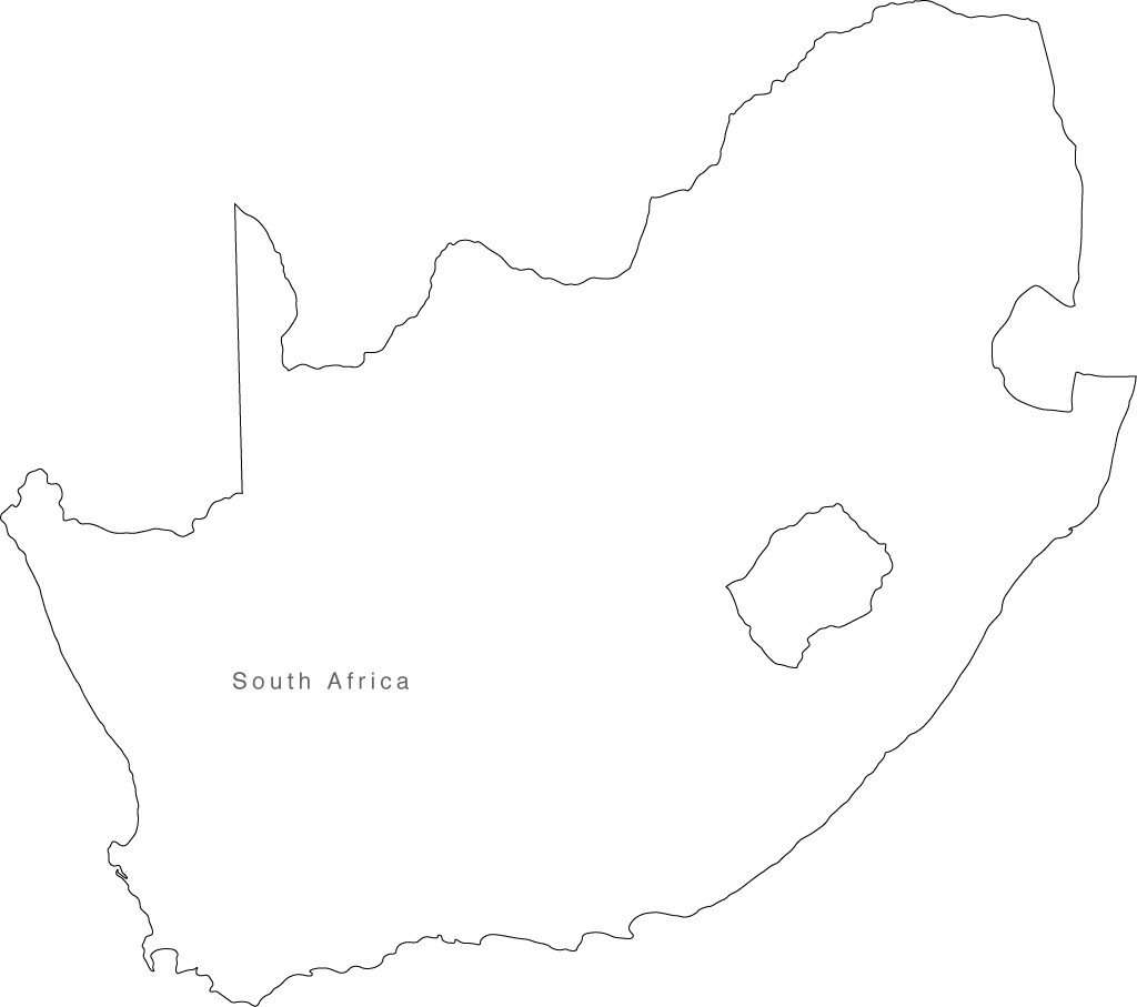 Digital South Africa Map For Adobe Illustrator And Powerpointkeynote 8959