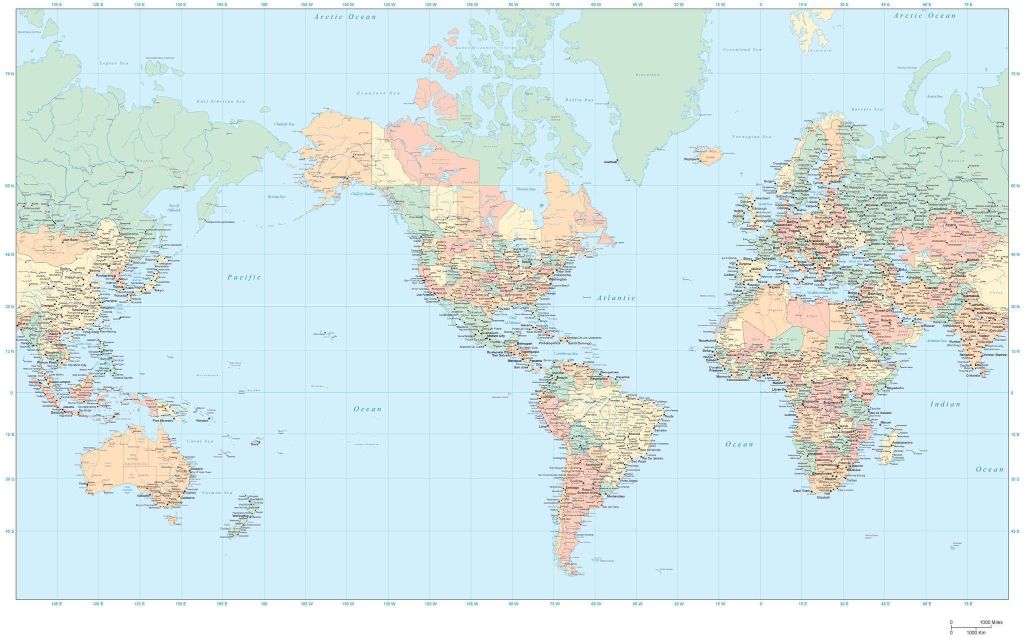 world map high quality