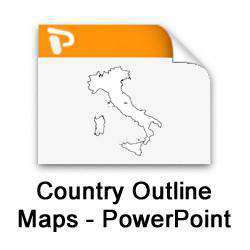 country outline maps powerpoint collection map resources