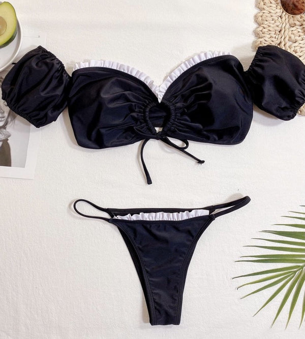 Jessica Bara Jalessa Printed Strappy Bikini Set – ReveBoutique