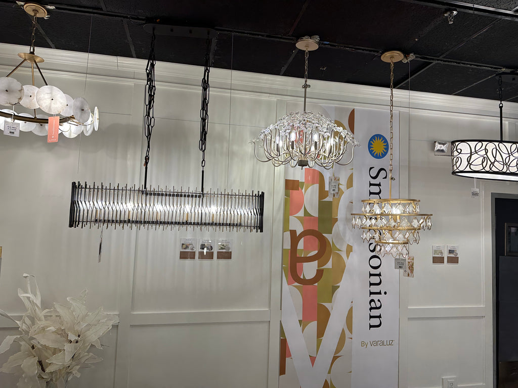 Varaluz Smithsonian Lighting installation at lighting showroom