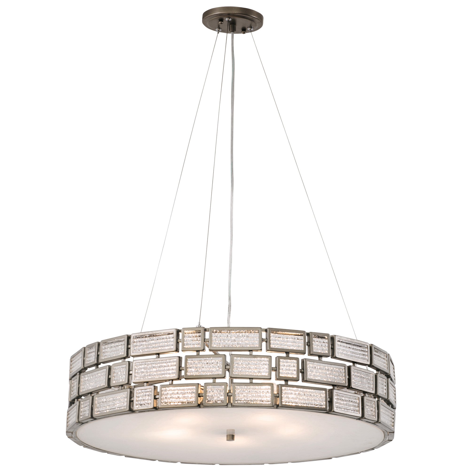 mid century modern drum chandelier