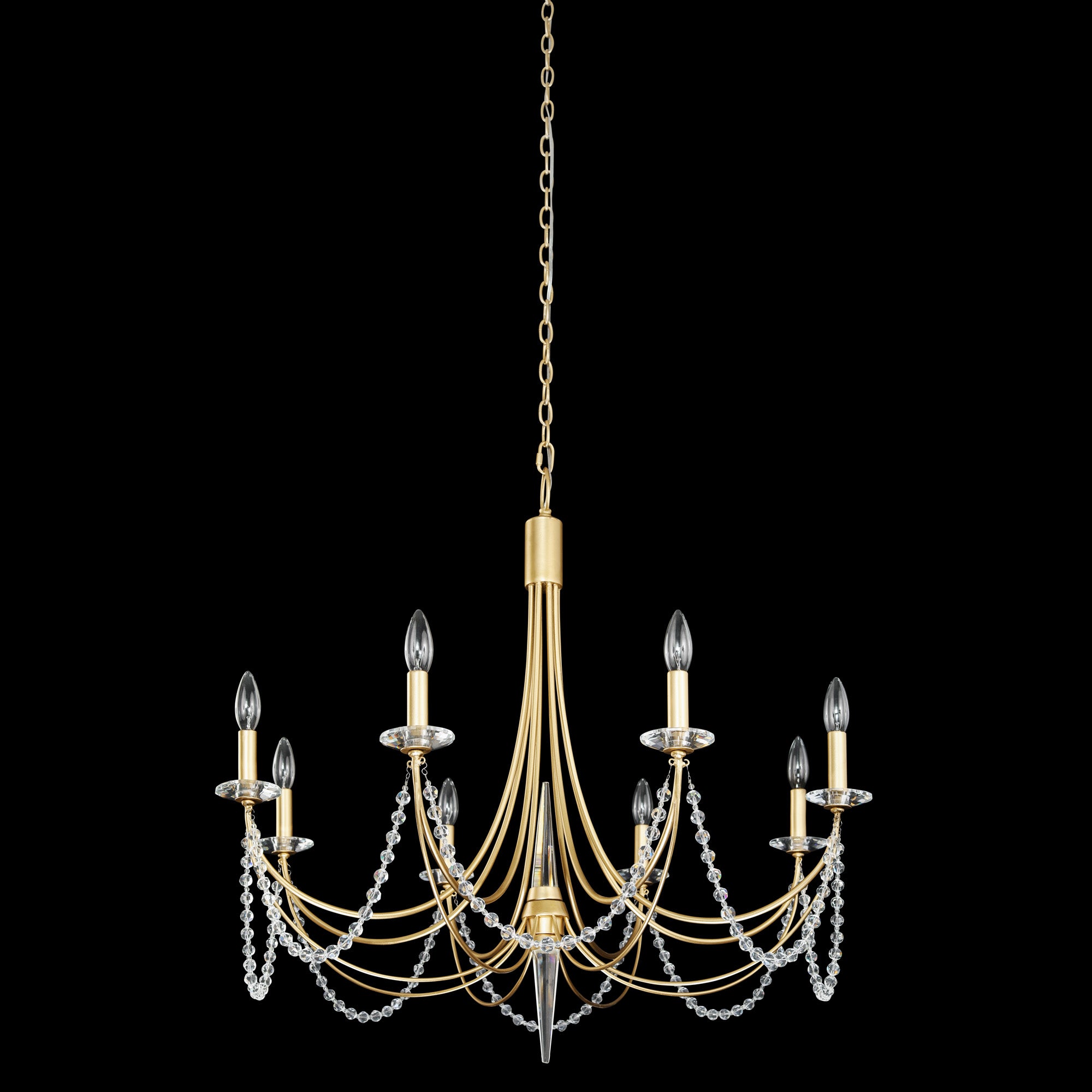 Brentwood 350C08FG 8-Light Chandelier - French Gold