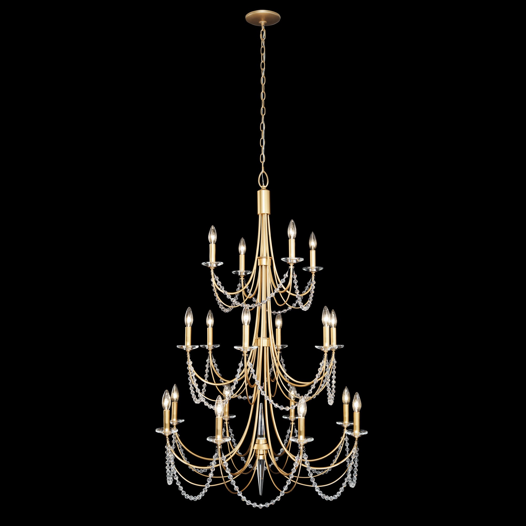 Brentwood 350C18FG 18-Light Chandelier - French Gold