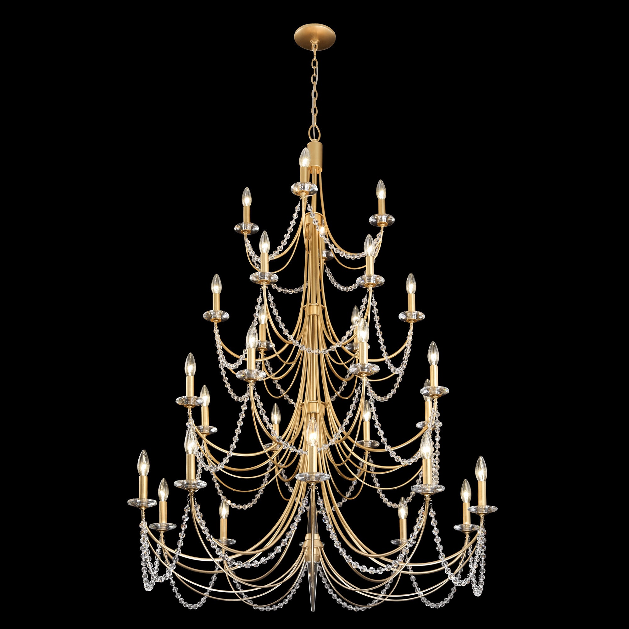 Brentwood 350C28FG 28-Light Chandelier - French Gold
