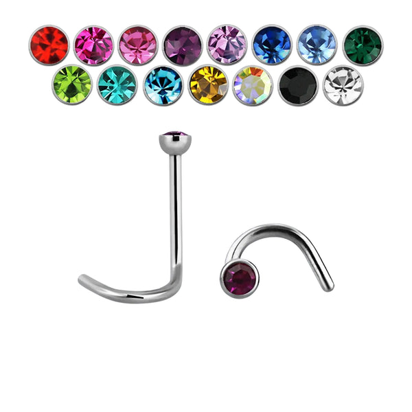 Corkscrew Nose Ring Stud | Pierced Universe