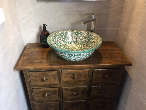 vessel basin bathroom sink