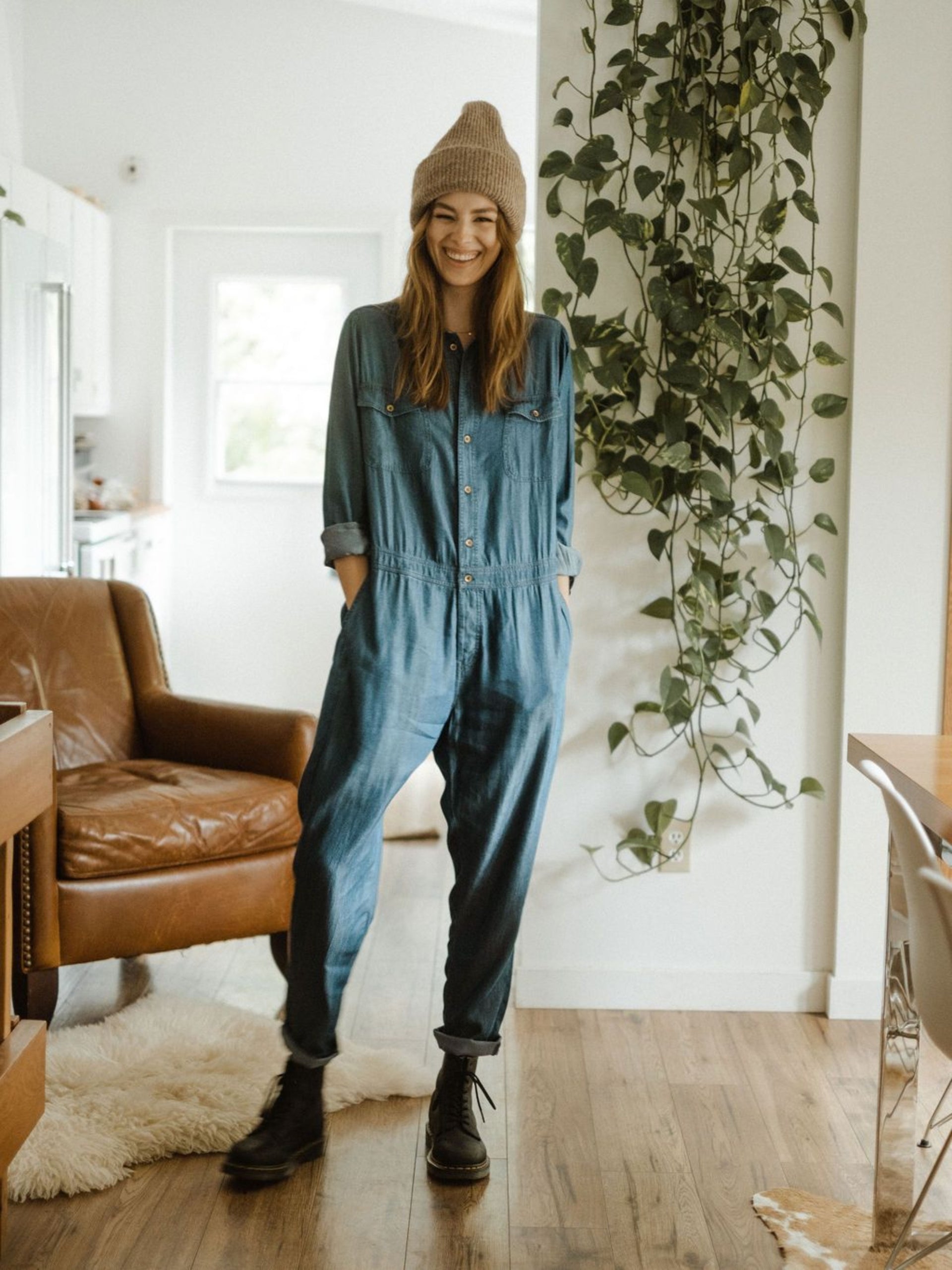 utility jumpsuit denim