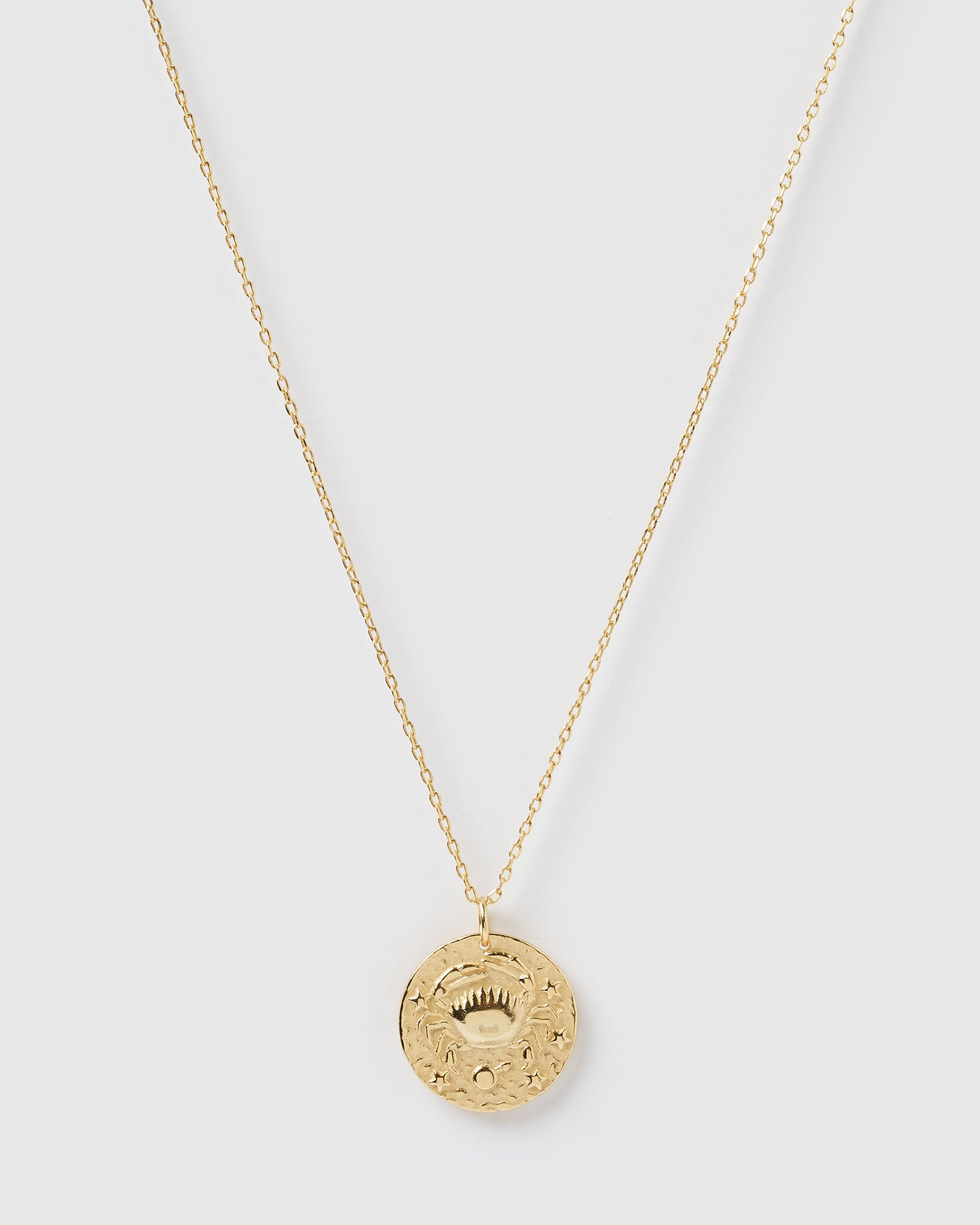 Izoa Star Sign Necklace Cancer Gold