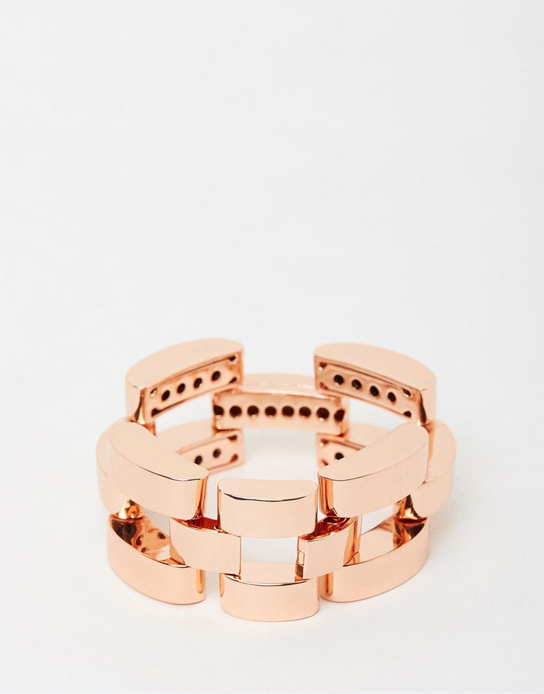 chunky rose gold bracelet