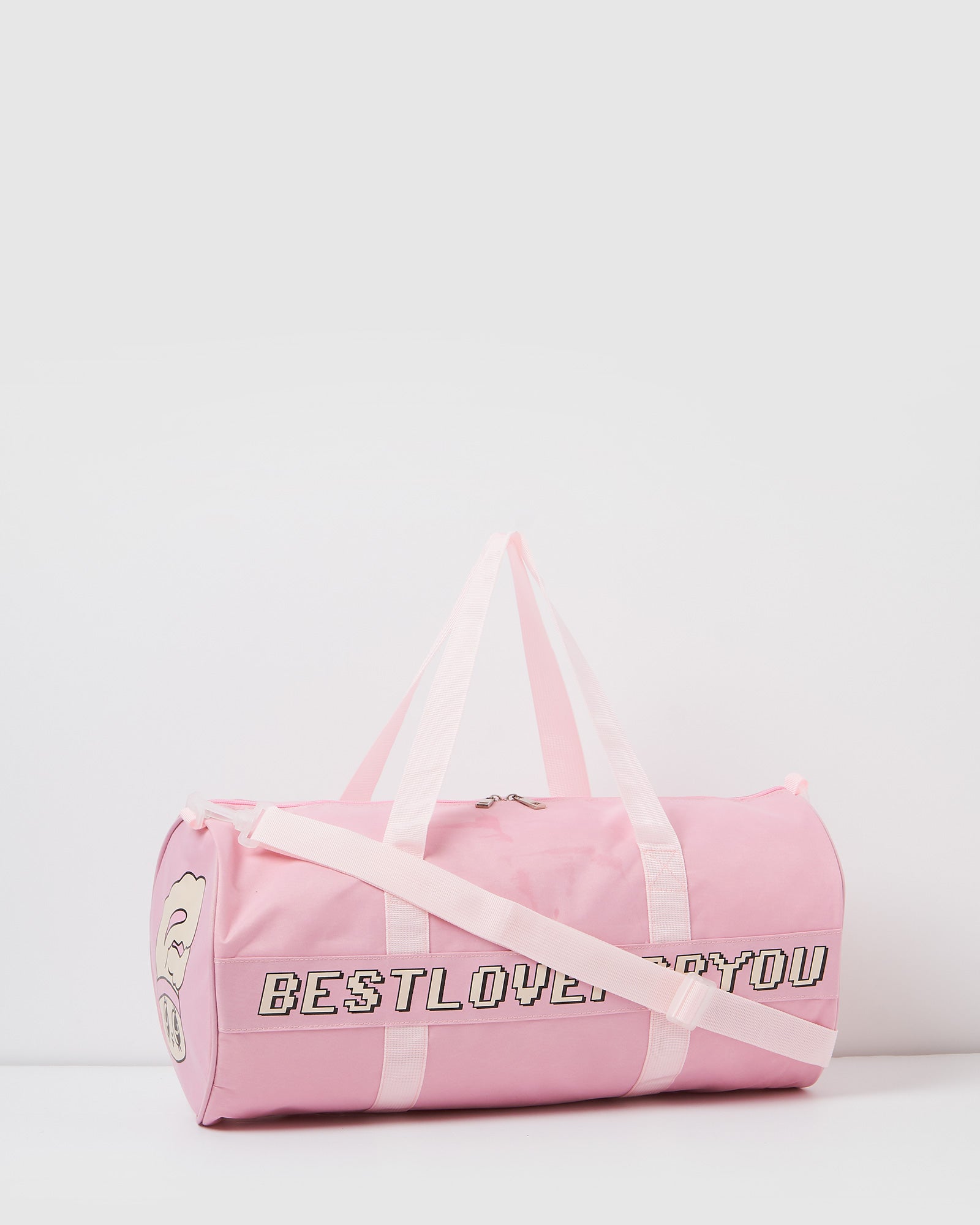 pink duffle