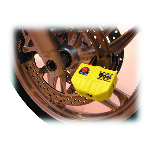 Oxford Boss Alarm disc lock- 14mm Yellow– MSG Gear