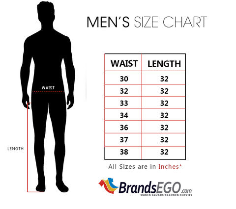 zara men's jeans size chart