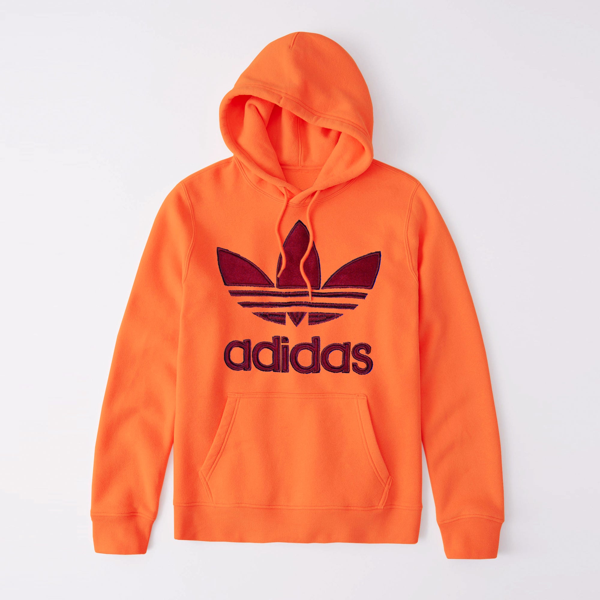 orange adidas hoodie mens