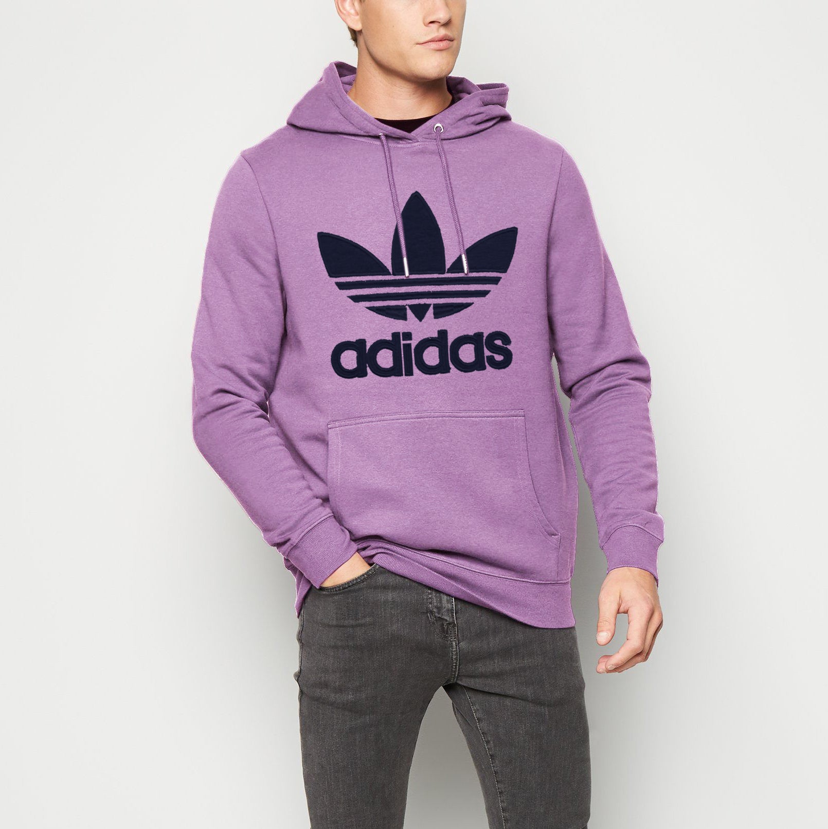 purple adidas pullover