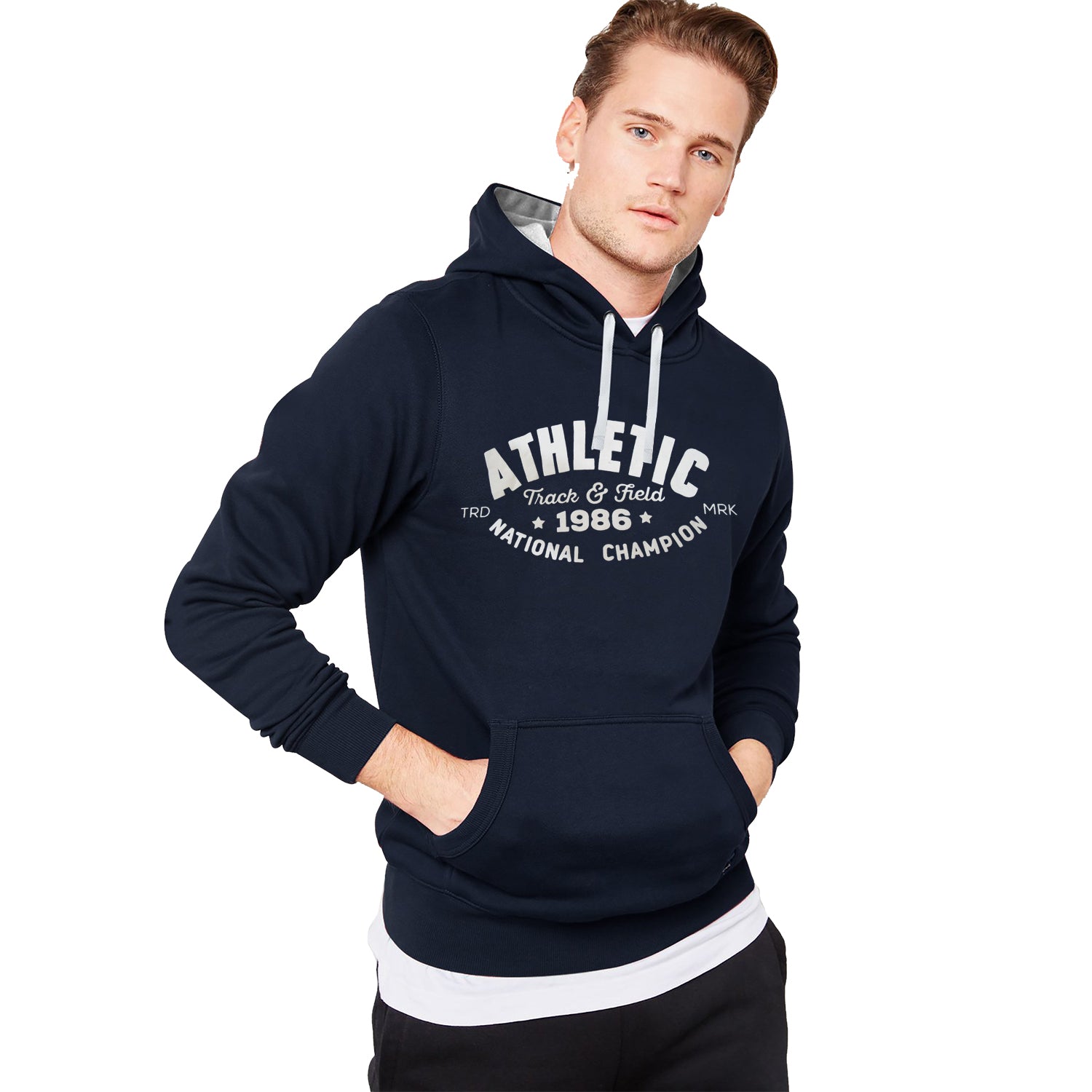 next navy hoodie