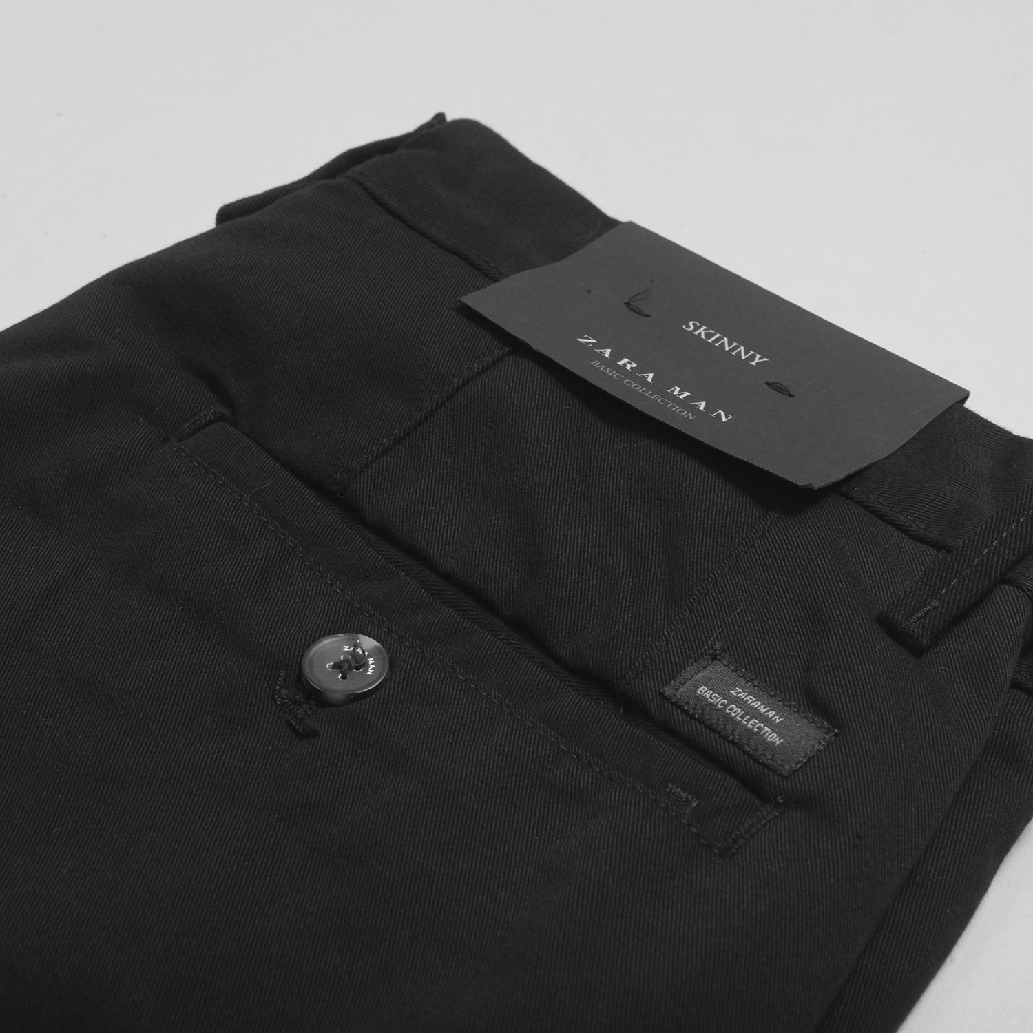 zara black chinos