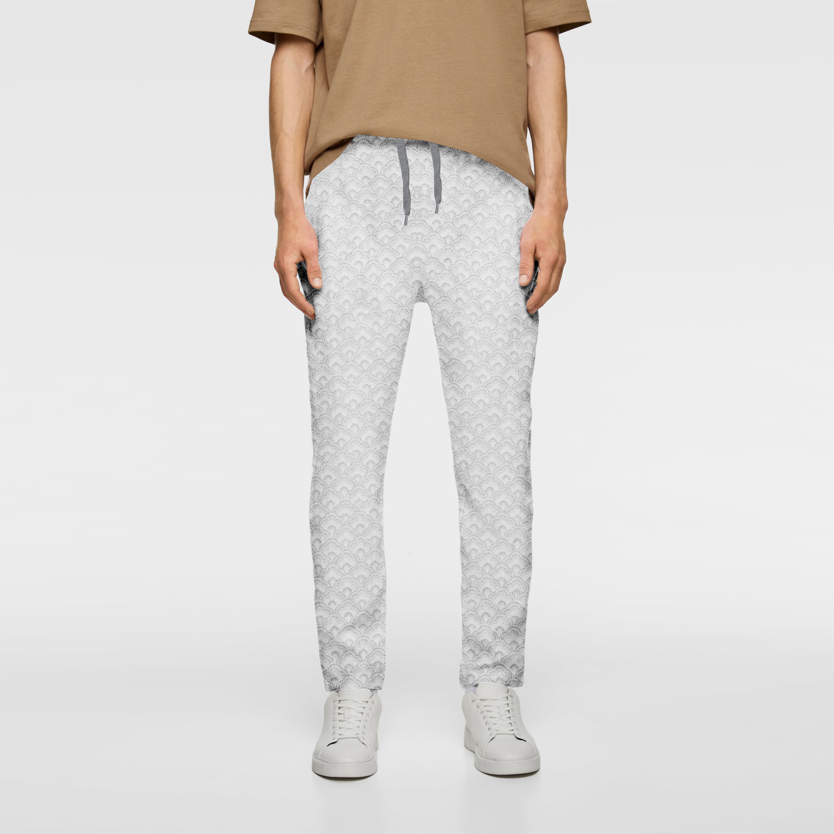 mens white trousers zara