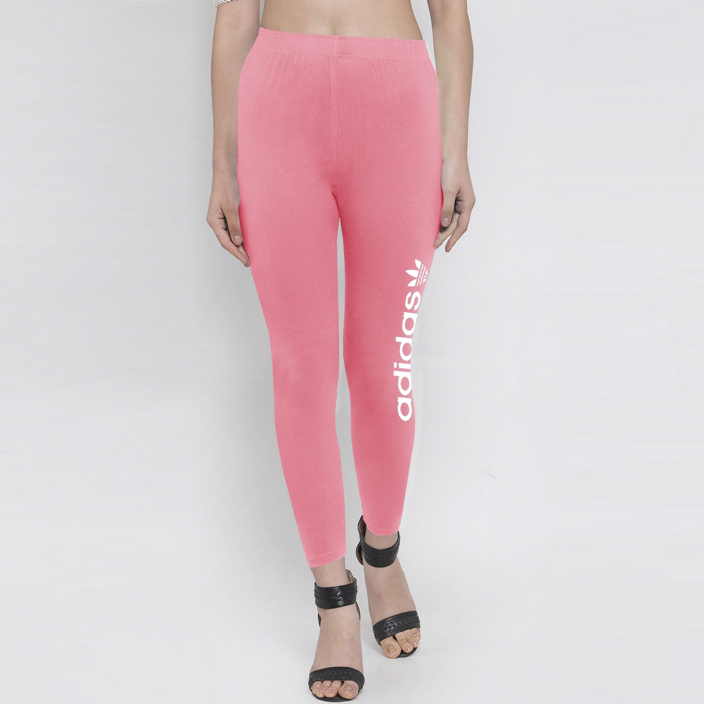 adidas light pink leggings