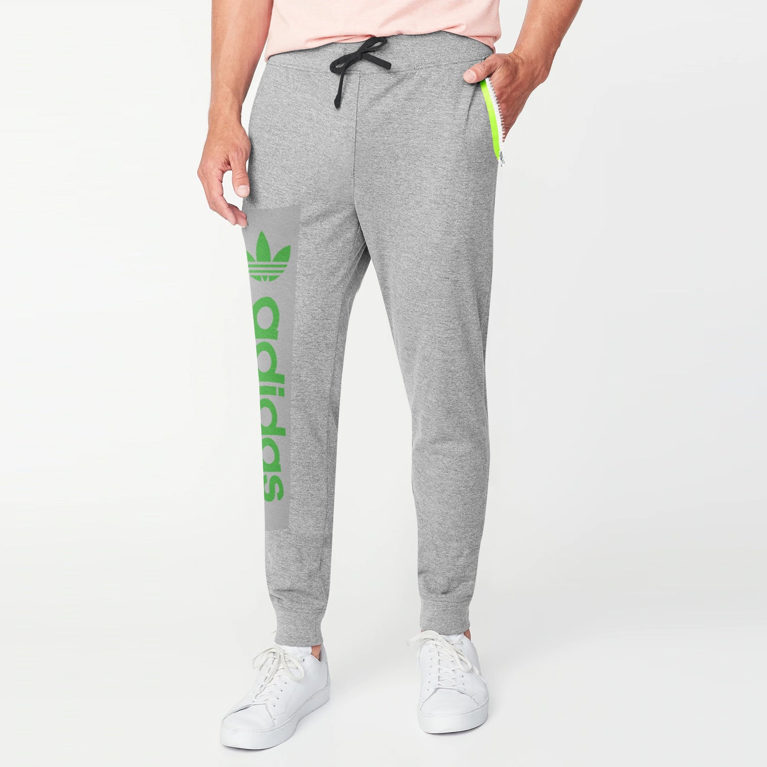 mens grey adidas joggers