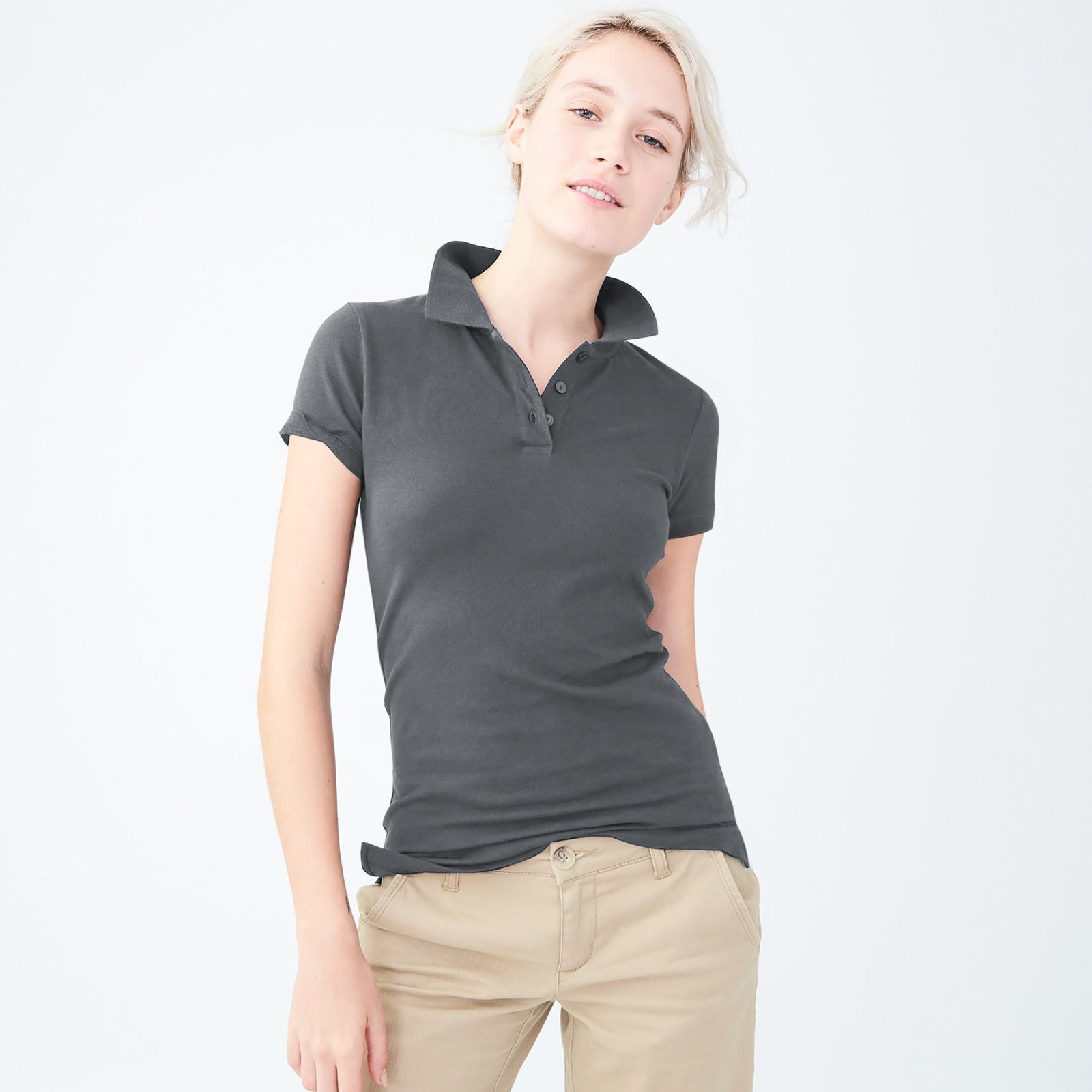 basic editions women's polo shirts