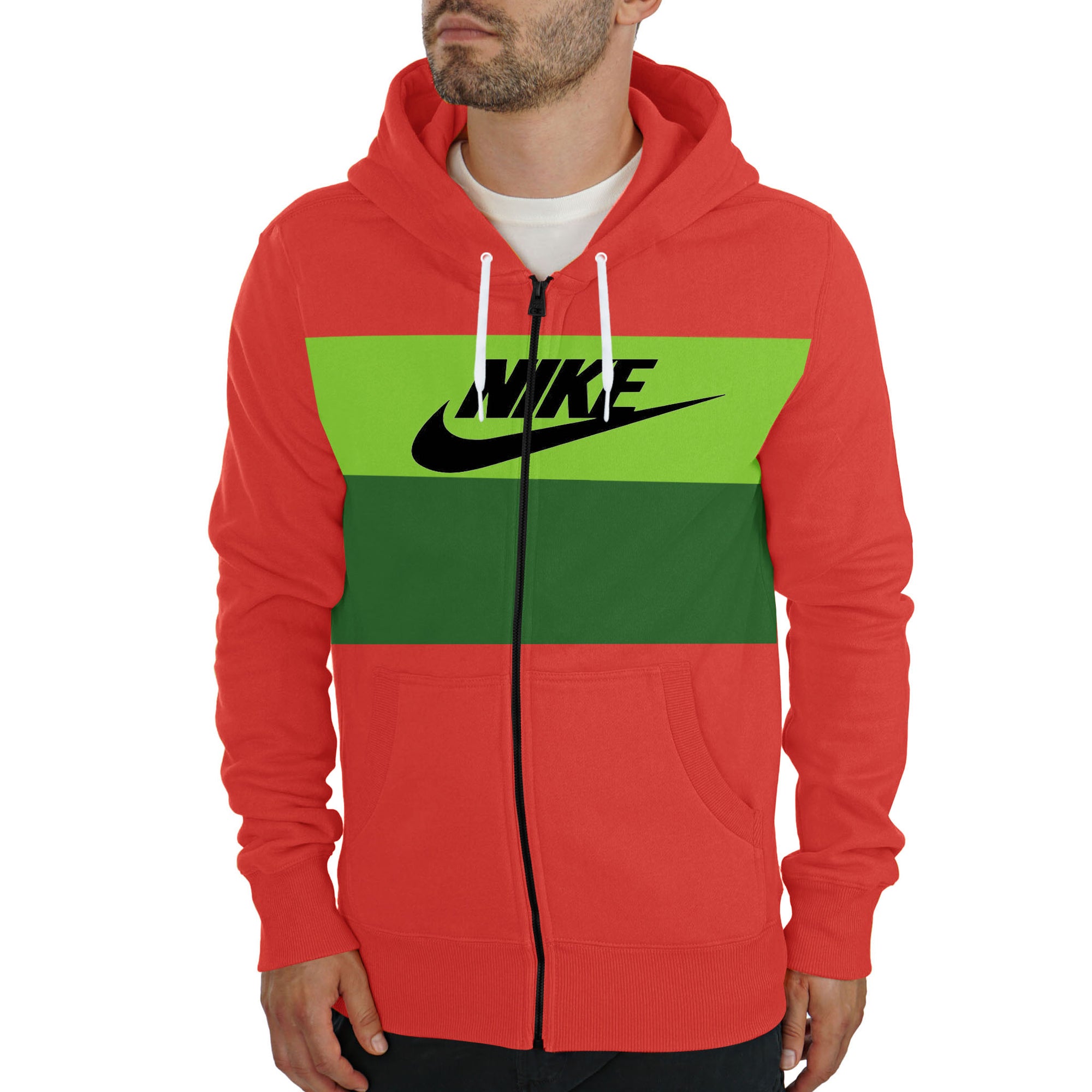 dark green zipper hoodie