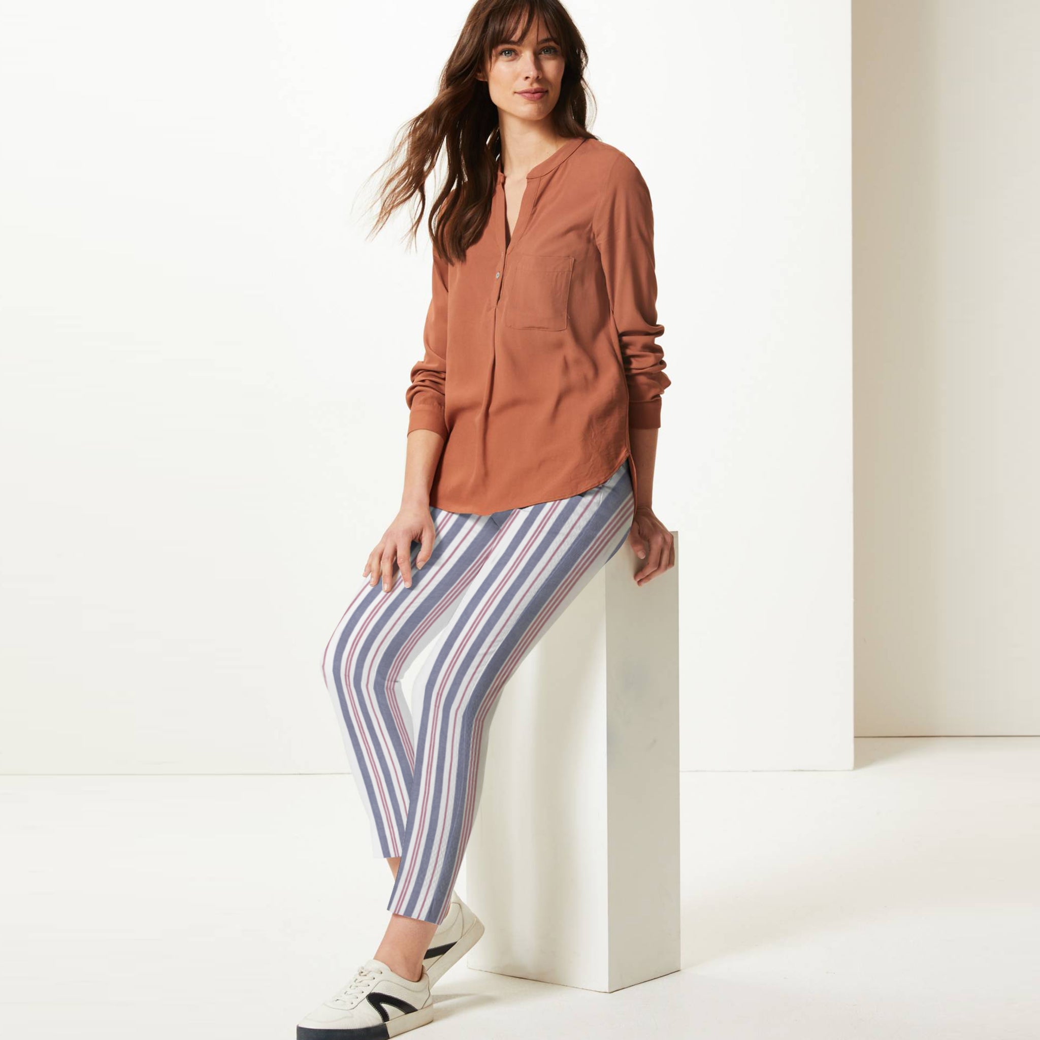 ladies striped trousers