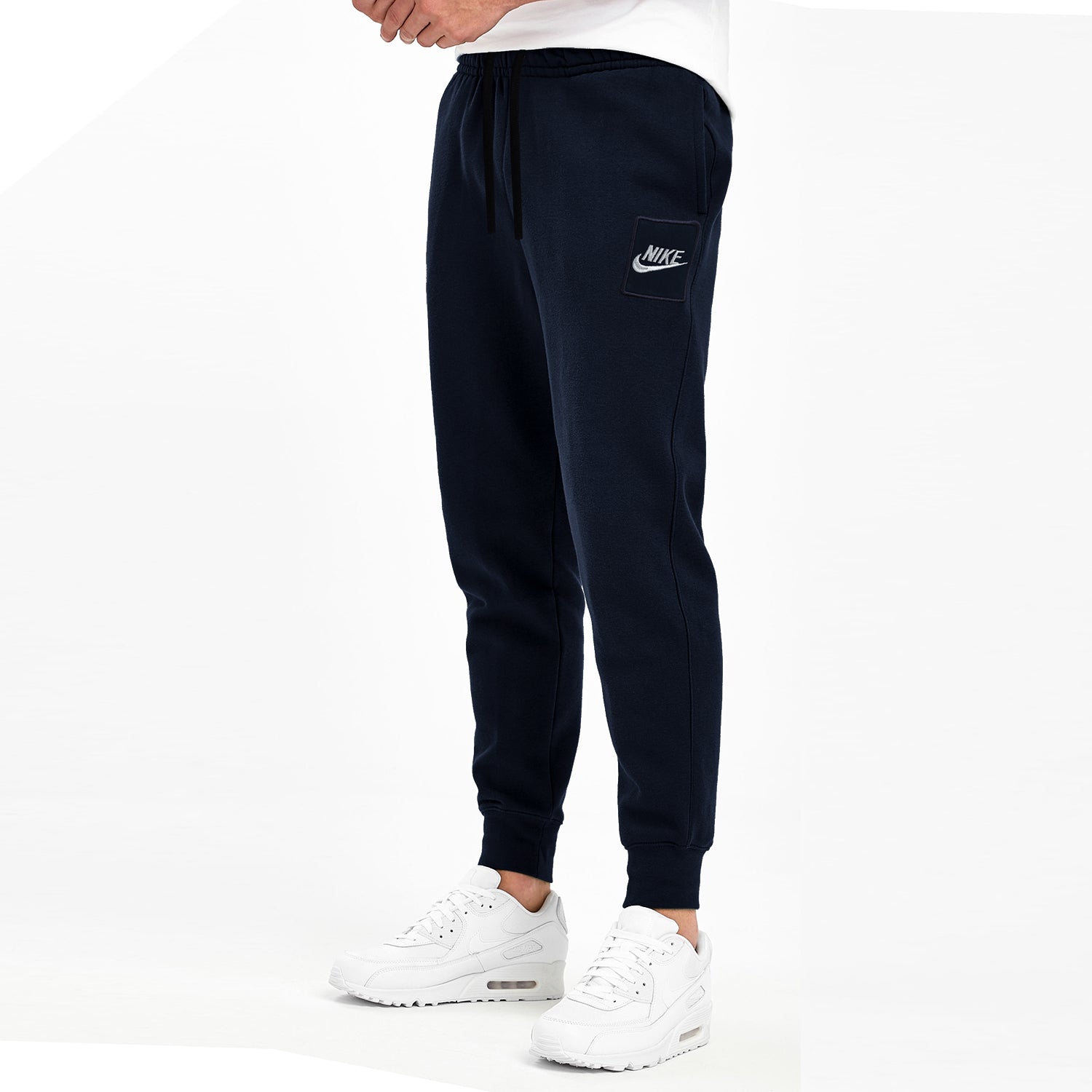 mens navy slim fit joggers