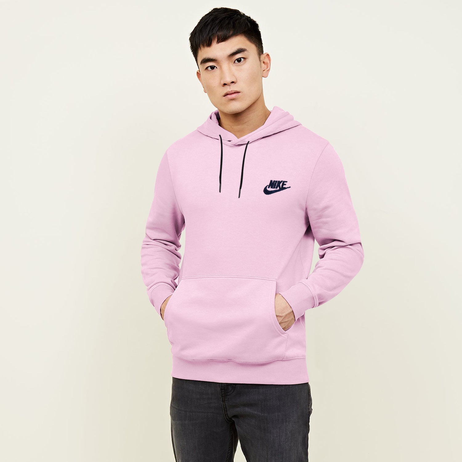 light pink hoodie mens nike