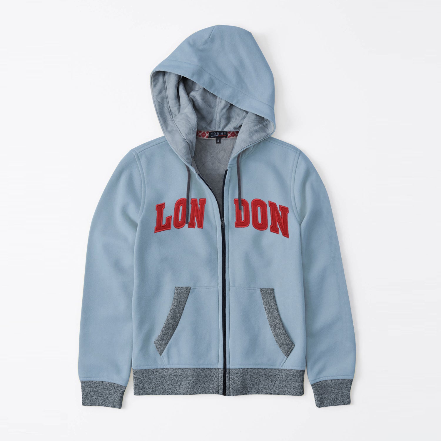 tommy hilfiger baby blue hoodie